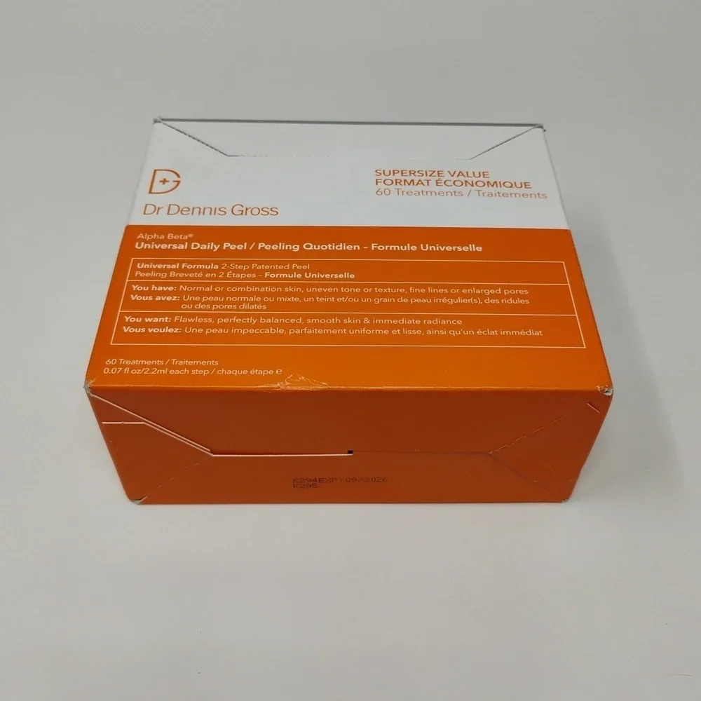 Dr Dennis Gross Alpha Beta Universal Daily Peel 55 Sealed Treatments Exp 09/2026